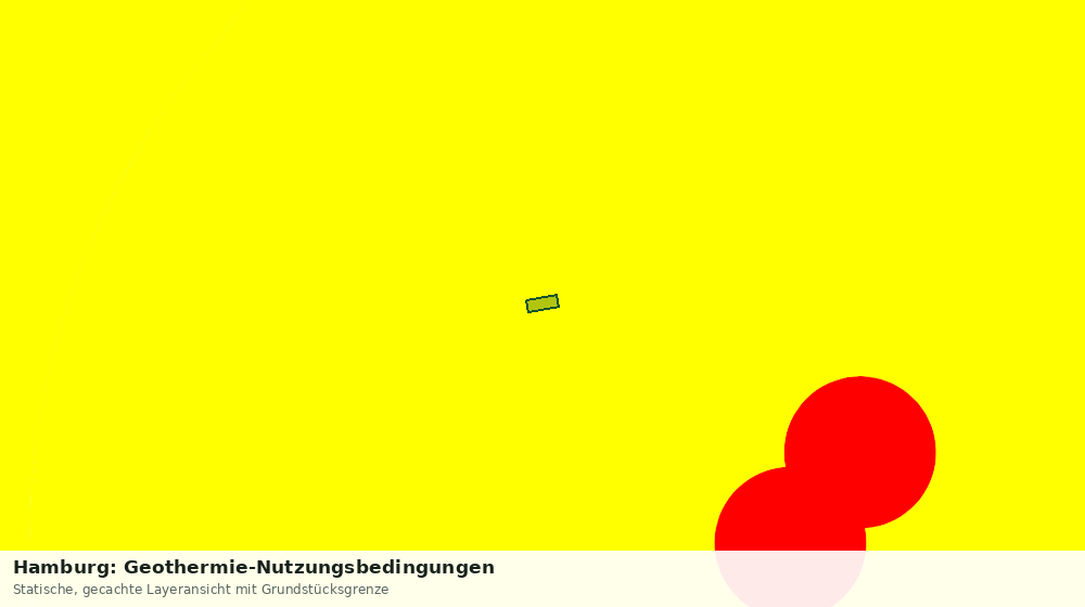 Statische Kartenansicht: Hamburg: Geothermie-Nutzungsbedingungen