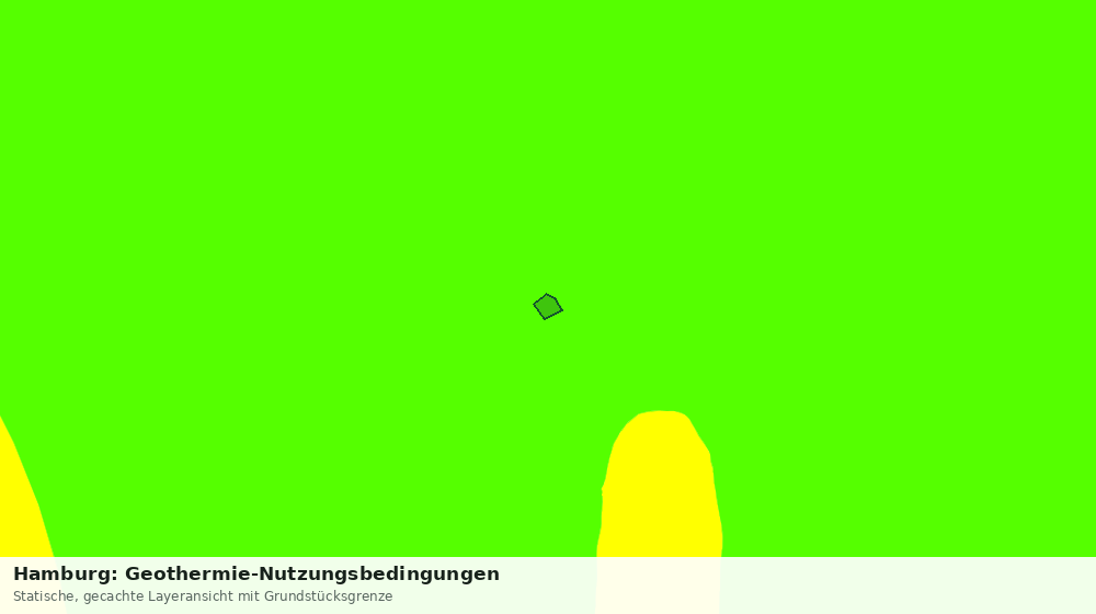 Statische Kartenansicht: Hamburg: Geothermie-Nutzungsbedingungen