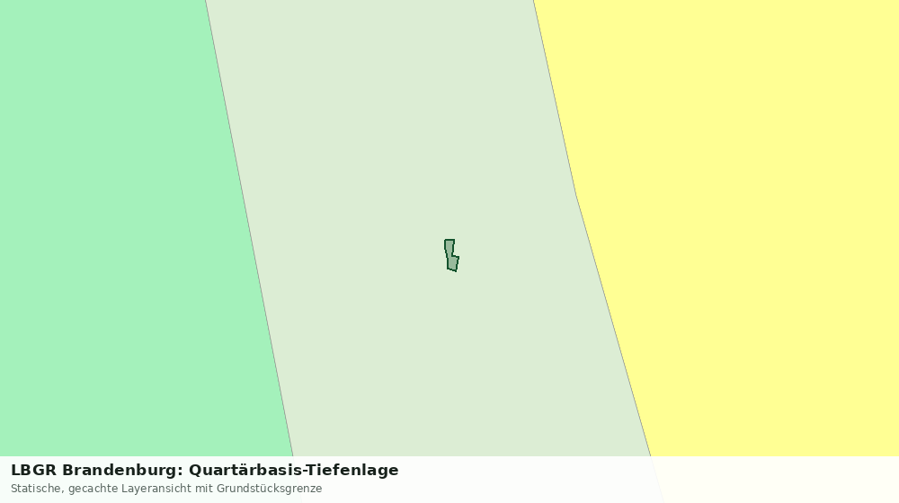 Statische Kartenansicht: LBGR Brandenburg: Quartärbasis-Tiefenlage