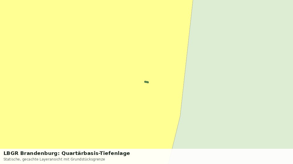 Statische Kartenansicht: LBGR Brandenburg: Quartärbasis-Tiefenlage