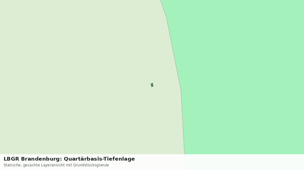 Statische Kartenansicht: LBGR Brandenburg: Quartärbasis-Tiefenlage