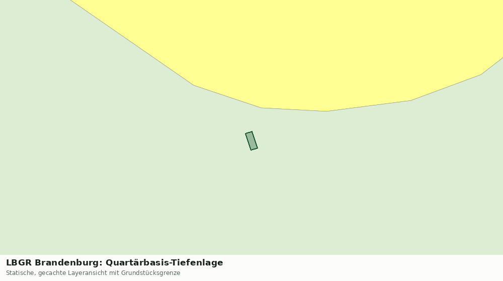 Statische Kartenansicht: LBGR Brandenburg: Quartärbasis-Tiefenlage