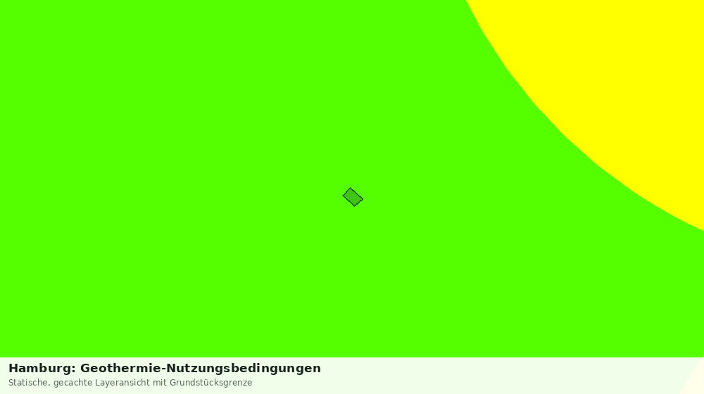 Statische Kartenansicht: Hamburg: Geothermie-Nutzungsbedingungen