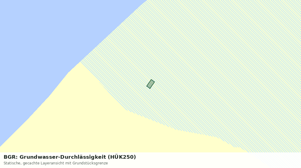 Statische Kartenansicht: BGR: Grundwasser-Durchlässigkeit (HÜK250)
