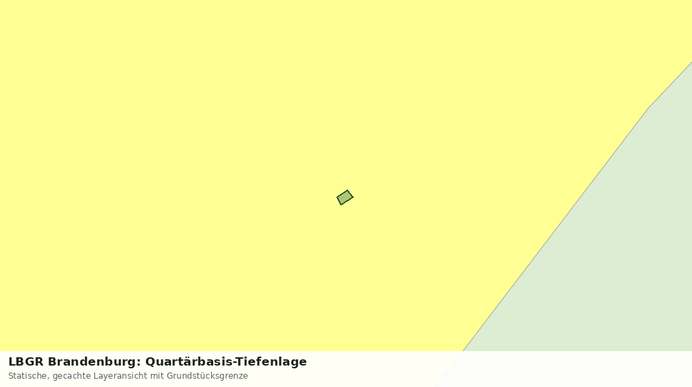 Statische Kartenansicht: LBGR Brandenburg: Quartärbasis-Tiefenlage