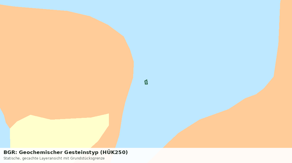 Statische Kartenansicht: BGR: Geochemischer Gesteinstyp (HÜK250)