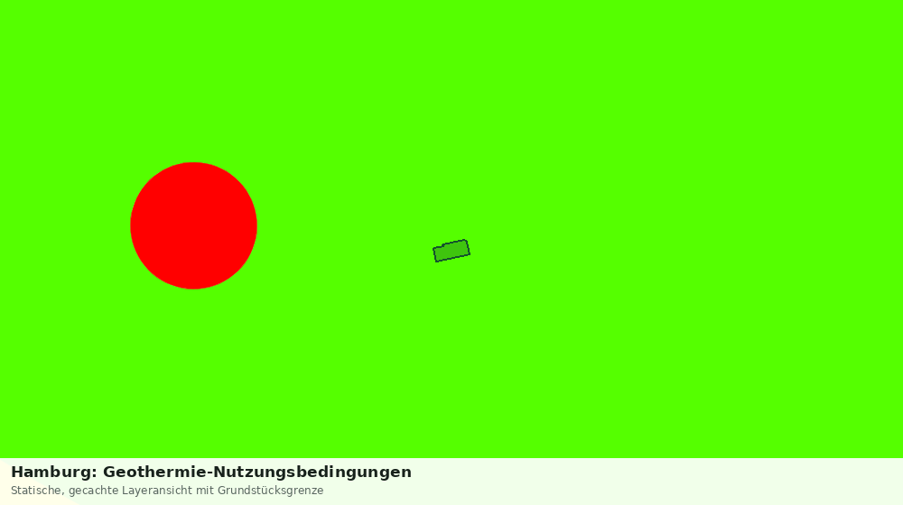 Statische Kartenansicht: Hamburg: Geothermie-Nutzungsbedingungen