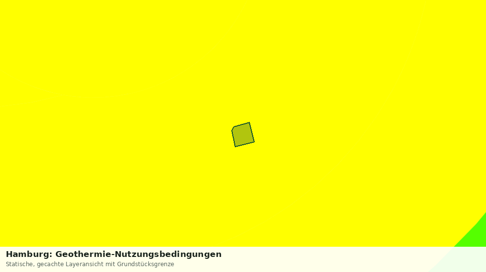 Statische Kartenansicht: Hamburg: Geothermie-Nutzungsbedingungen