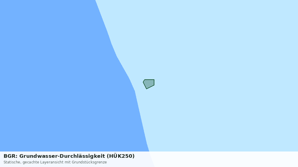 Statische Kartenansicht: BGR: Grundwasser-Durchlässigkeit (HÜK250)