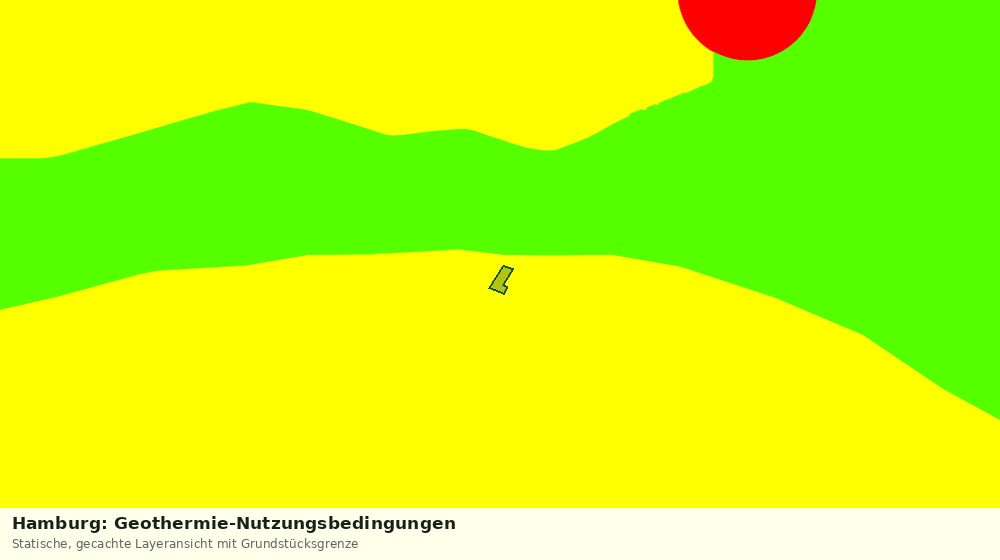 Statische Kartenansicht: Hamburg: Geothermie-Nutzungsbedingungen