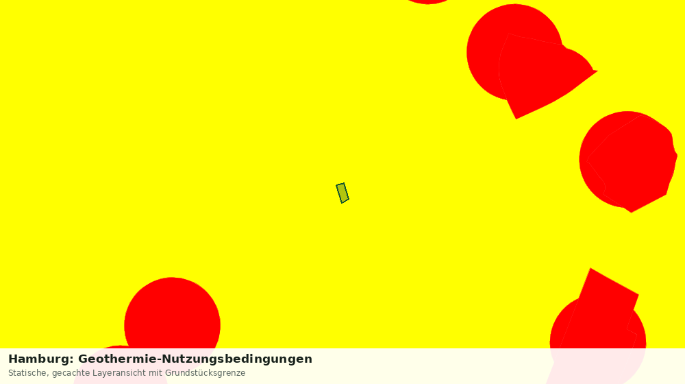 Statische Kartenansicht: Hamburg: Geothermie-Nutzungsbedingungen