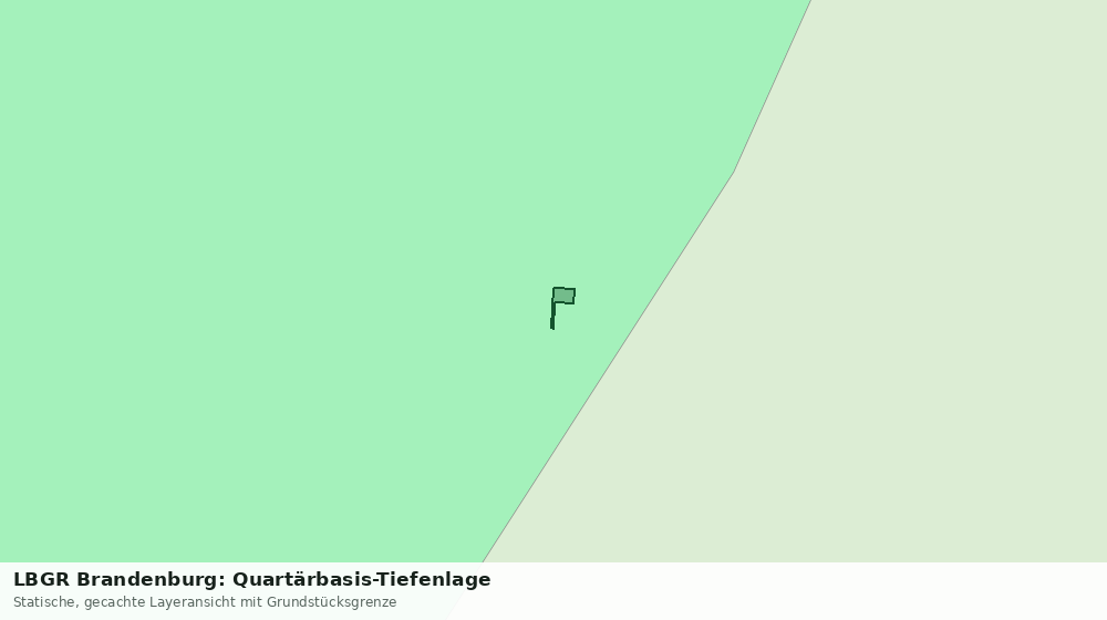 Statische Kartenansicht: LBGR Brandenburg: Quartärbasis-Tiefenlage