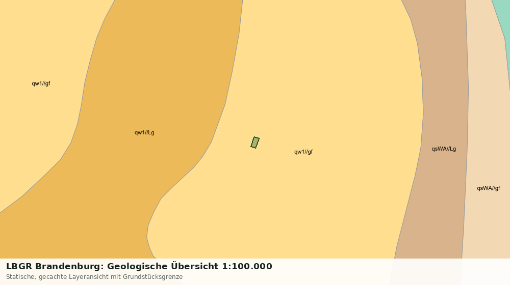 Statische Kartenansicht: LBGR Brandenburg: Geologische Übersicht 1:100.000