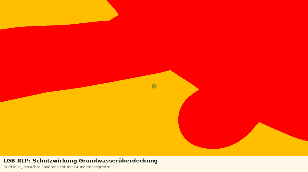 Statische Kartenansicht: LGB RLP: Schutzwirkung Grundwasserüberdeckung