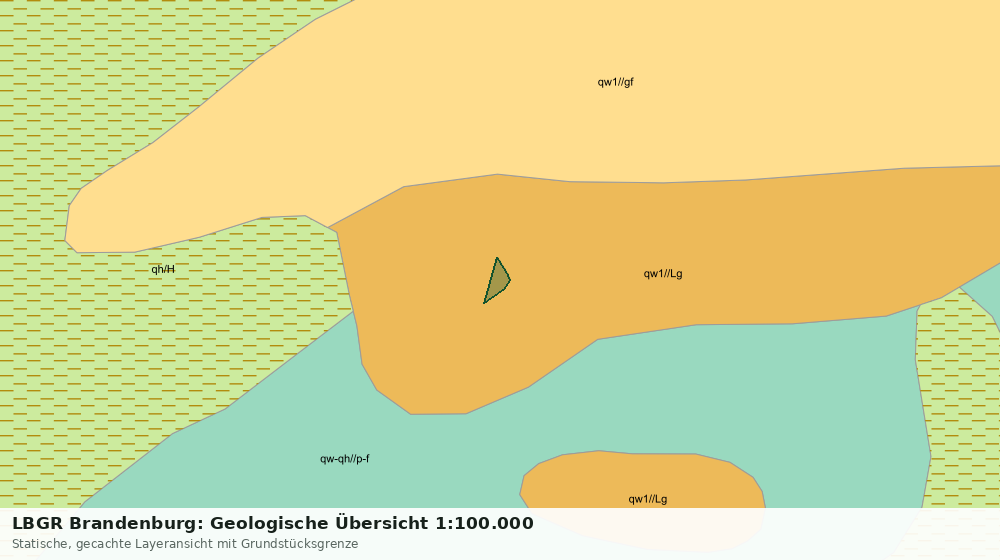 Statische Kartenansicht: LBGR Brandenburg: Geologische Übersicht 1:100.000