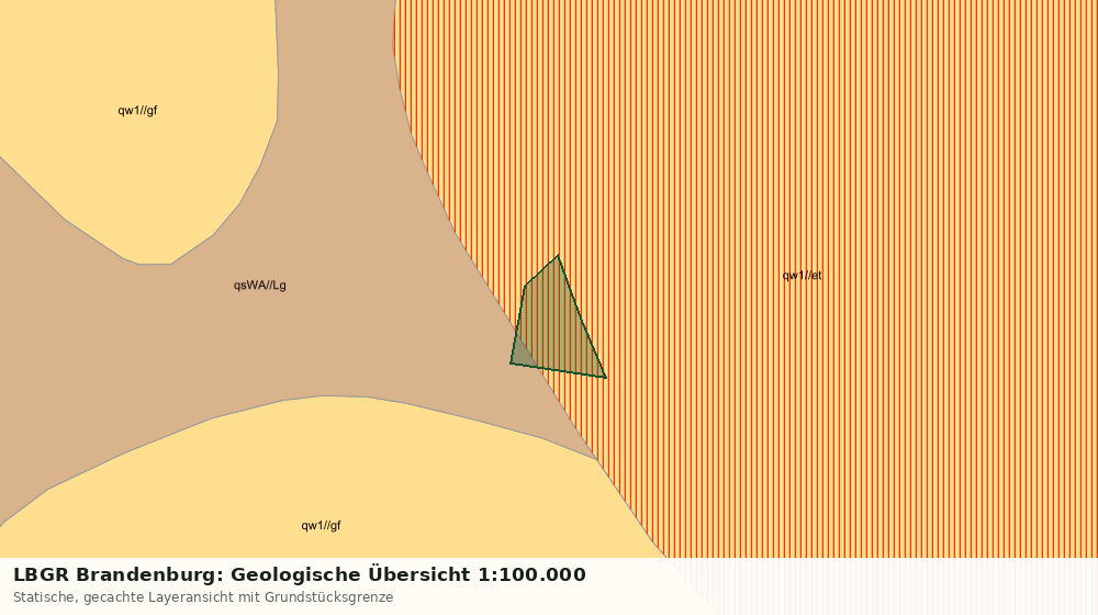 Statische Kartenansicht: LBGR Brandenburg: Geologische Übersicht 1:100.000