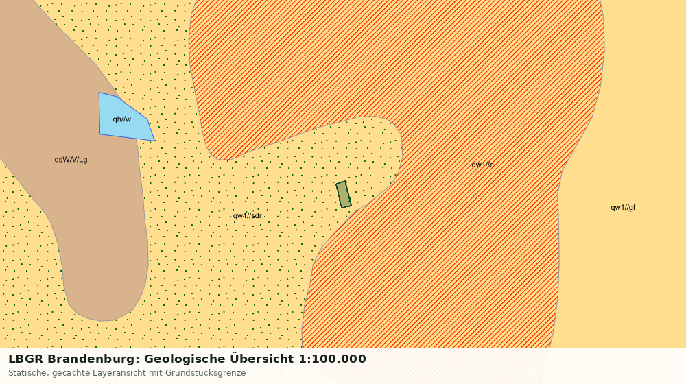 Statische Kartenansicht: LBGR Brandenburg: Geologische Übersicht 1:100.000