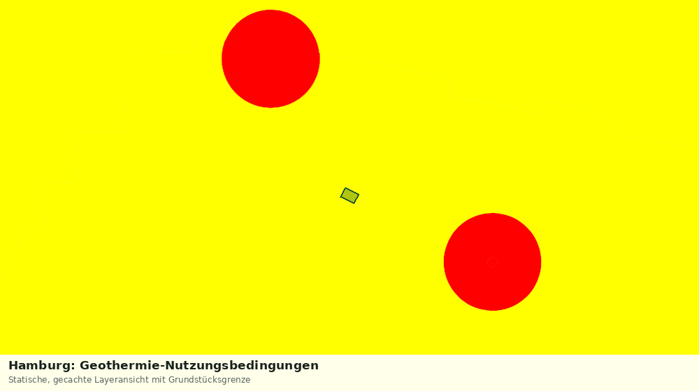 Statische Kartenansicht: Hamburg: Geothermie-Nutzungsbedingungen