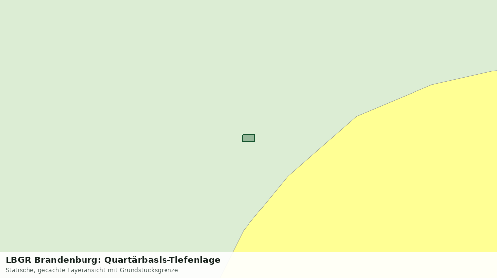 Statische Kartenansicht: LBGR Brandenburg: Quartärbasis-Tiefenlage