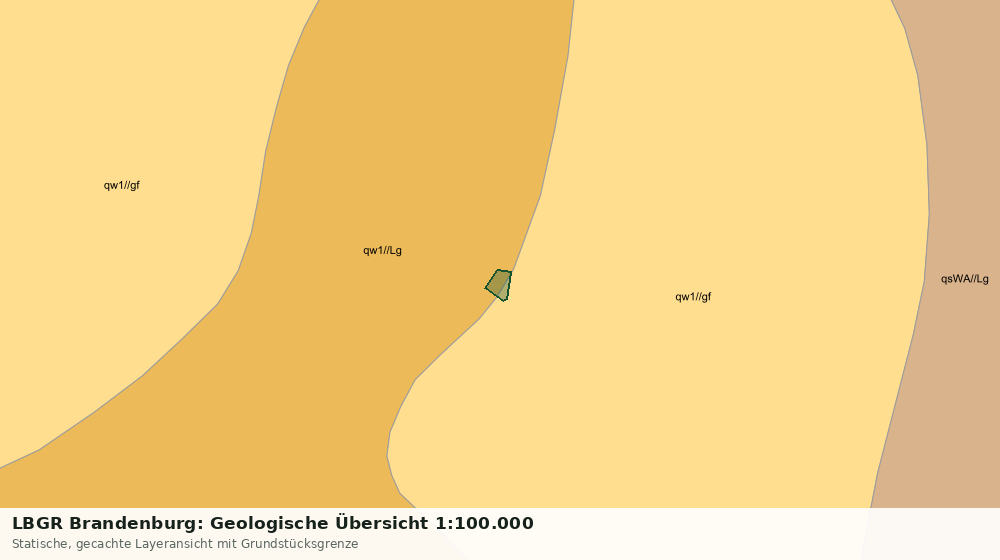 Statische Kartenansicht: LBGR Brandenburg: Geologische Übersicht 1:100.000