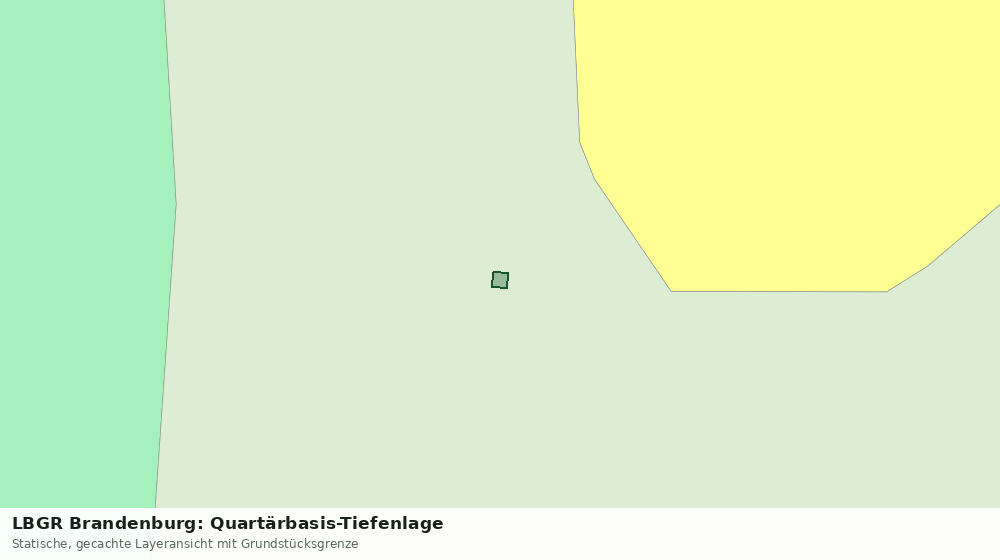 Statische Kartenansicht: LBGR Brandenburg: Quartärbasis-Tiefenlage