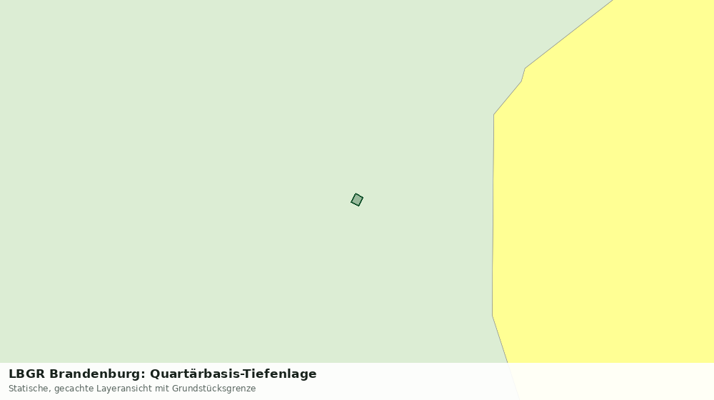 Statische Kartenansicht: LBGR Brandenburg: Quartärbasis-Tiefenlage