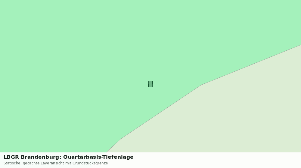 Statische Kartenansicht: LBGR Brandenburg: Quartärbasis-Tiefenlage