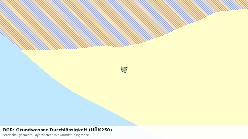 Statische Kartenansicht: BGR: Grundwasser-Durchlässigkeit (HÜK250)