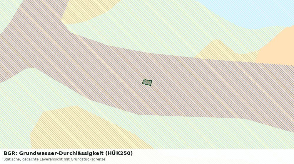 Statische Kartenansicht: BGR: Grundwasser-Durchlässigkeit (HÜK250)