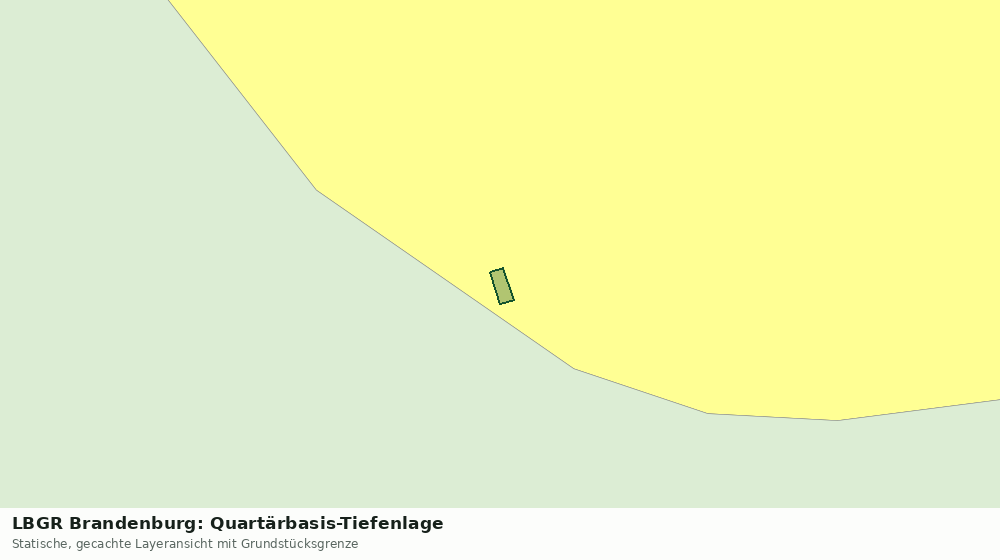 Statische Kartenansicht: LBGR Brandenburg: Quartärbasis-Tiefenlage