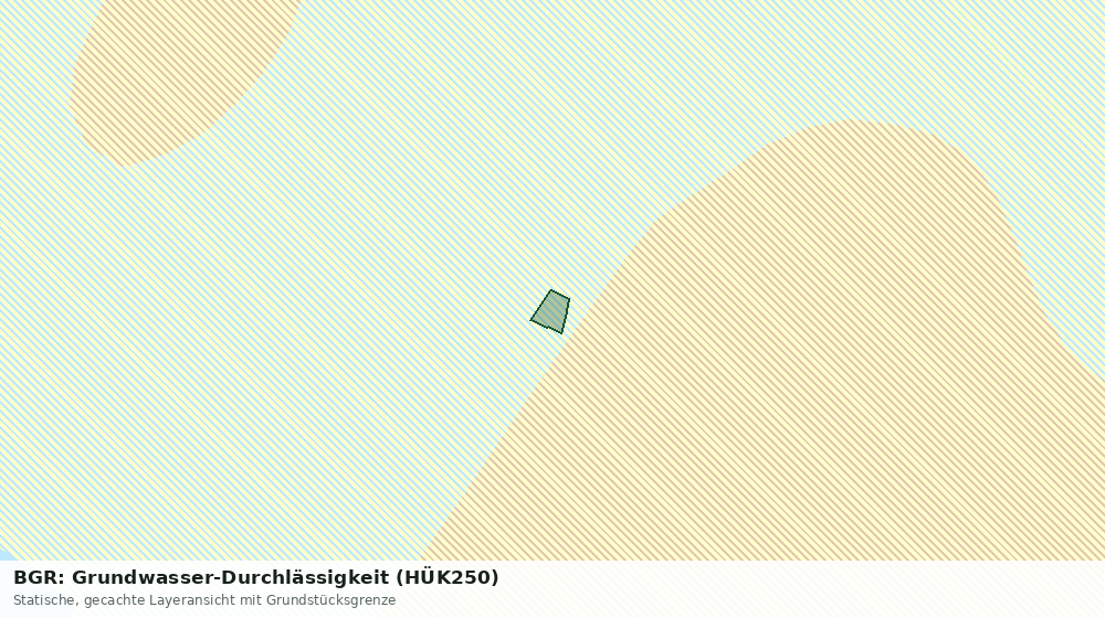 Statische Kartenansicht: BGR: Grundwasser-Durchlässigkeit (HÜK250)