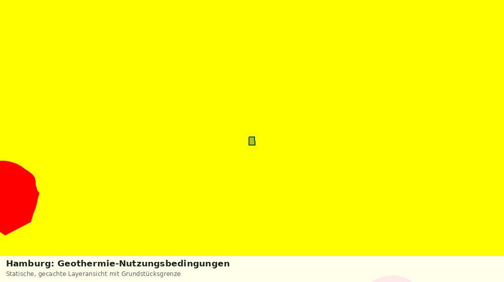 Statische Kartenansicht: Hamburg: Geothermie-Nutzungsbedingungen
