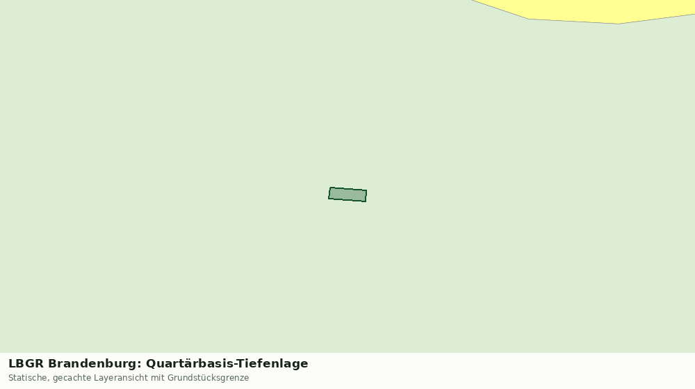 Statische Kartenansicht: LBGR Brandenburg: Quartärbasis-Tiefenlage