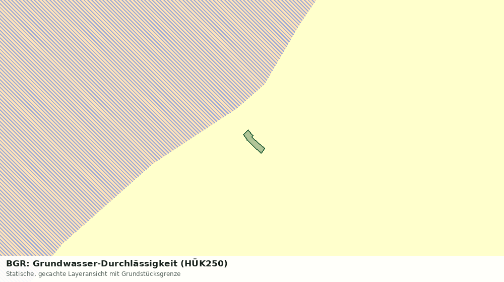 Statische Kartenansicht: BGR: Grundwasser-Durchlässigkeit (HÜK250)
