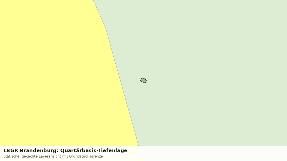Statische Kartenansicht: LBGR Brandenburg: Quartärbasis-Tiefenlage