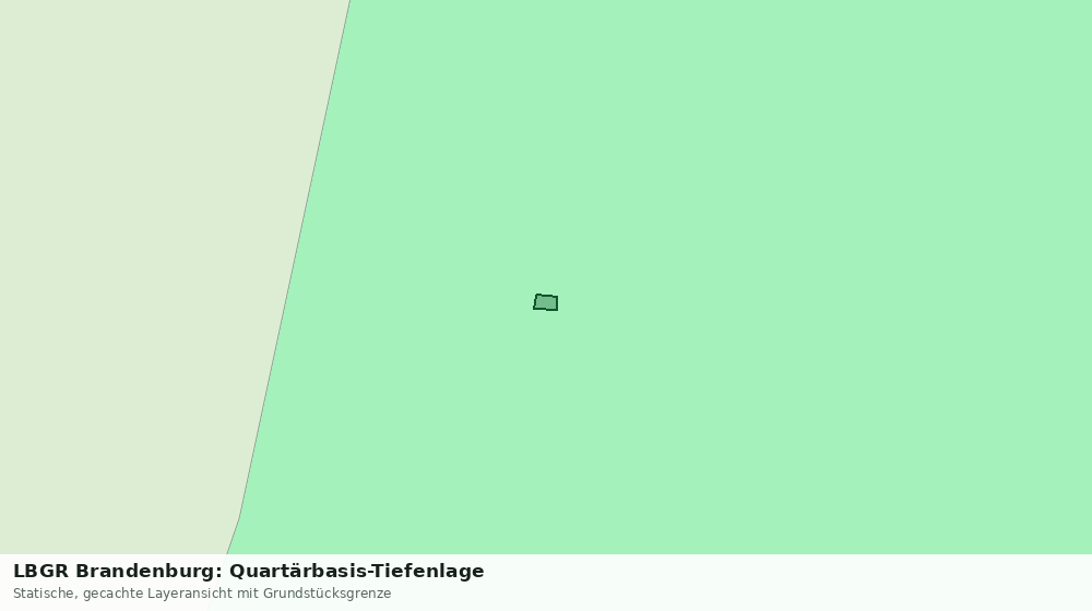 Statische Kartenansicht: LBGR Brandenburg: Quartärbasis-Tiefenlage