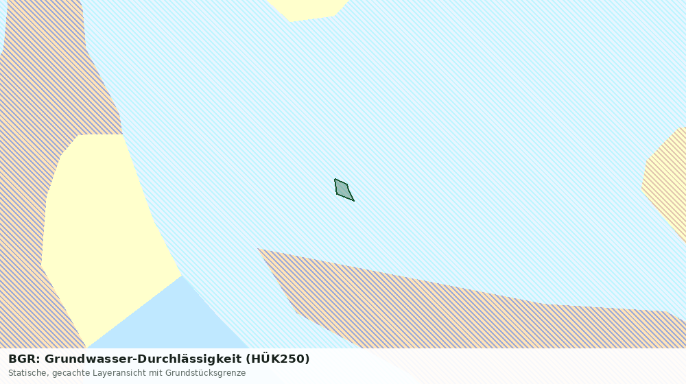 Statische Kartenansicht: BGR: Grundwasser-Durchlässigkeit (HÜK250)
