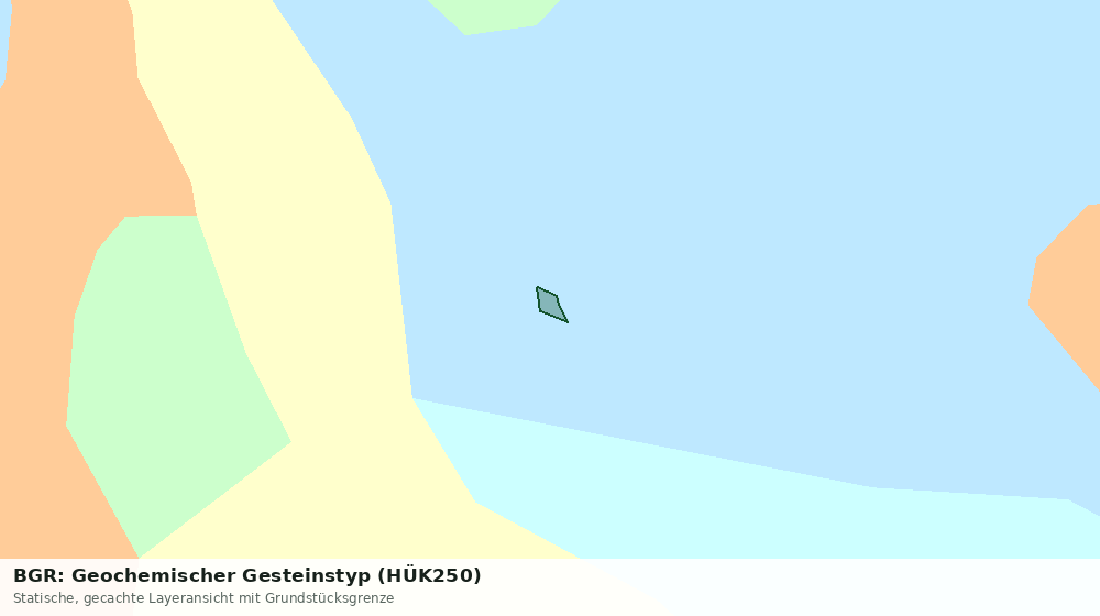 Statische Kartenansicht: BGR: Geochemischer Gesteinstyp (HÜK250)