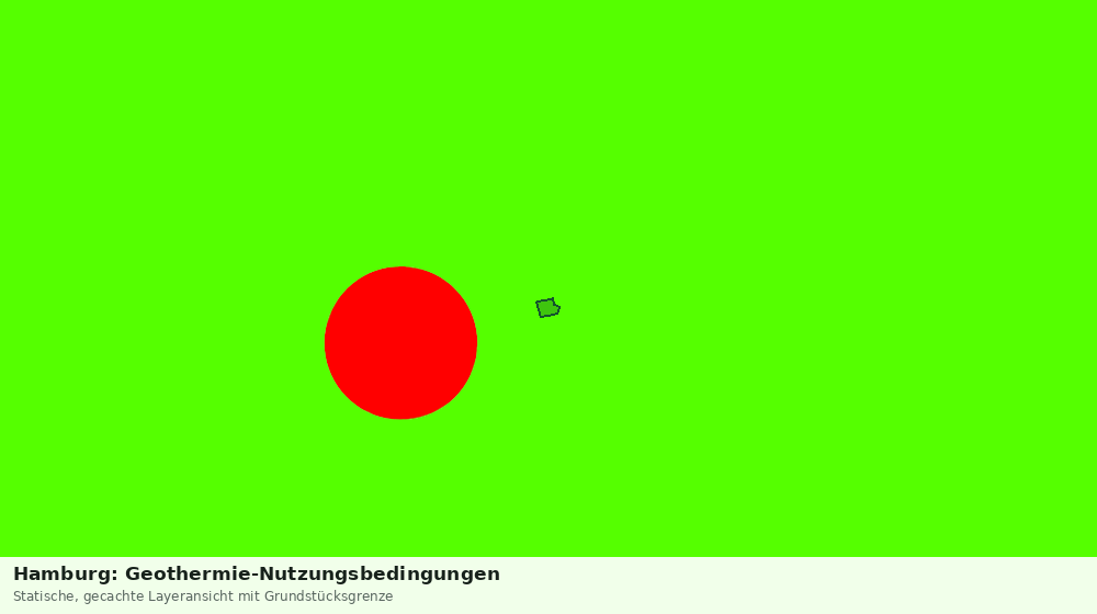 Statische Kartenansicht: Hamburg: Geothermie-Nutzungsbedingungen