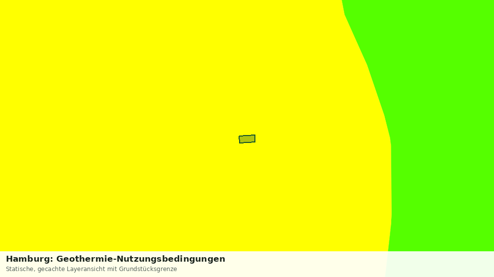 Statische Kartenansicht: Hamburg: Geothermie-Nutzungsbedingungen