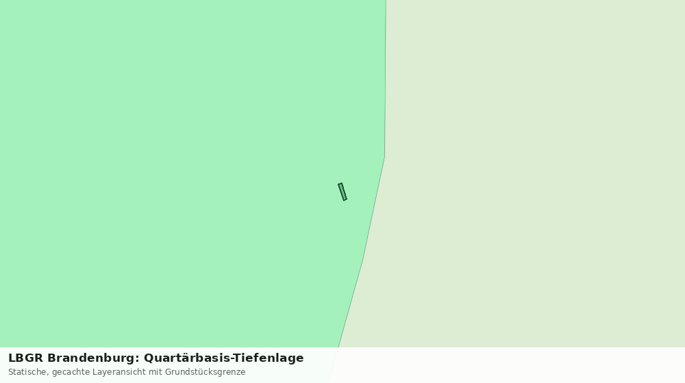 Statische Kartenansicht: LBGR Brandenburg: Quartärbasis-Tiefenlage