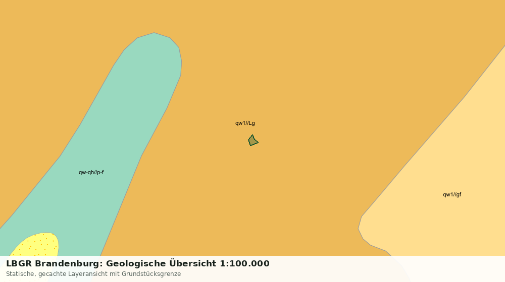 Statische Kartenansicht: LBGR Brandenburg: Geologische Übersicht 1:100.000