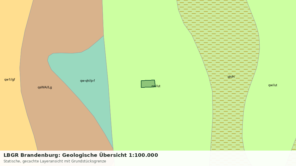Statische Kartenansicht: LBGR Brandenburg: Geologische Übersicht 1:100.000