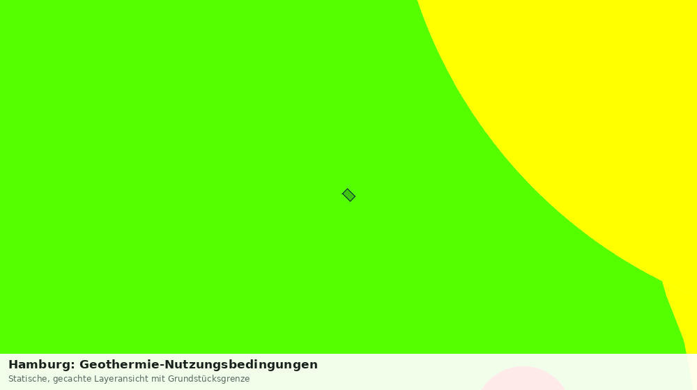 Statische Kartenansicht: Hamburg: Geothermie-Nutzungsbedingungen