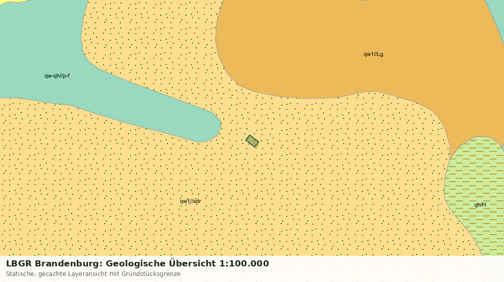 Statische Kartenansicht: LBGR Brandenburg: Geologische Übersicht 1:100.000