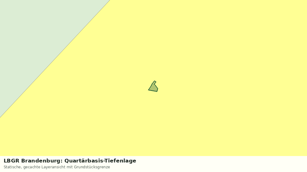 Statische Kartenansicht: LBGR Brandenburg: Quartärbasis-Tiefenlage
