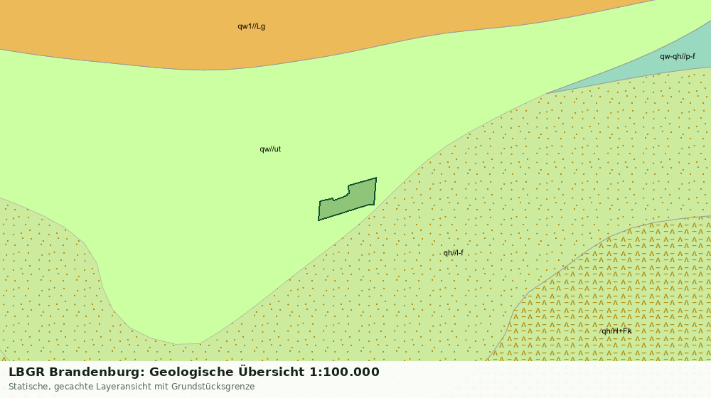 Statische Kartenansicht: LBGR Brandenburg: Geologische Übersicht 1:100.000