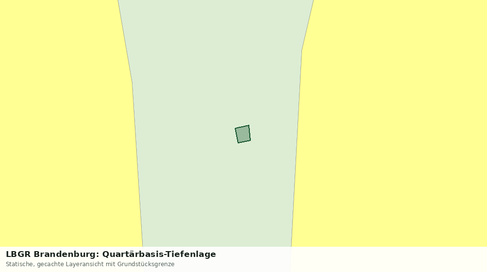Statische Kartenansicht: LBGR Brandenburg: Quartärbasis-Tiefenlage