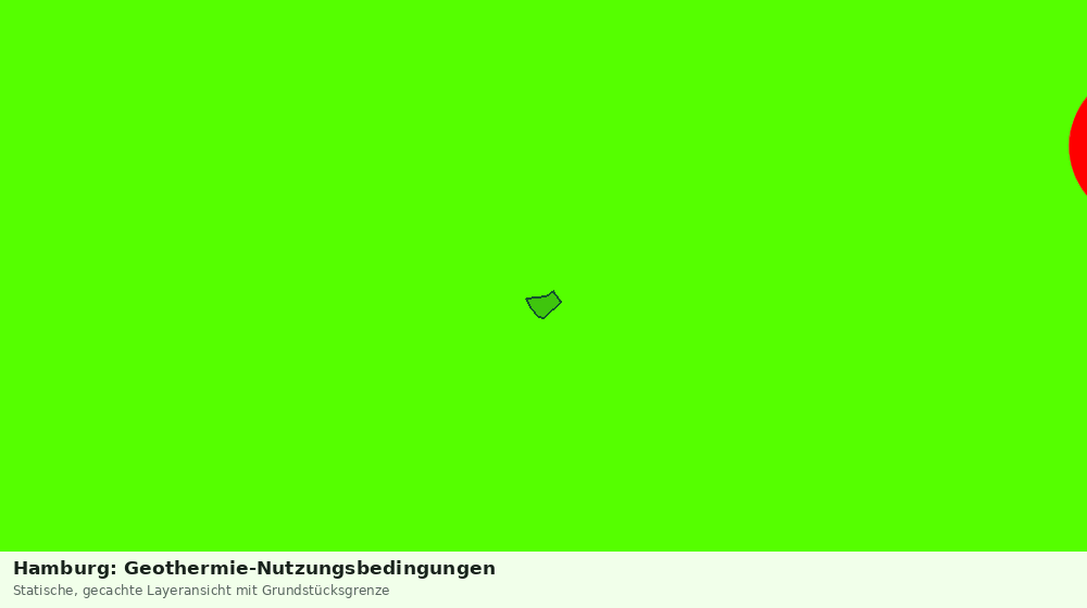 Statische Kartenansicht: Hamburg: Geothermie-Nutzungsbedingungen