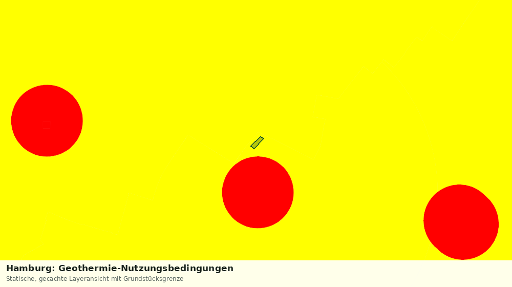 Statische Kartenansicht: Hamburg: Geothermie-Nutzungsbedingungen